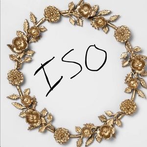 ISO gold wreath by Opalhouse at Target.